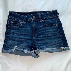 American Eagle Dark Wash Jean Shorts